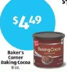 Aldi Baker's Corner Baking Cocoa offer