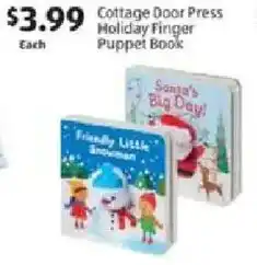 Aldi Cottage Door Press Holiday Finger Puppet Book offer