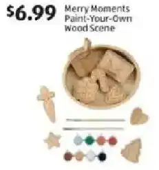 Aldi Merry Moments Paint-Your-Own Wood Scene offer