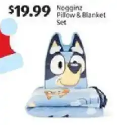 Aldi Nogginz Pillow & Blanket Set offer