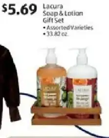 Aldi Lacura Soap & Lotion Gift Set offer