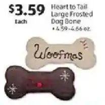 Aldi Heart to Tail Large Frosted Dog Bone offer
