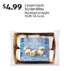 Aldi L'oven Fresh Stollen Bites Marzipan or Apple offer