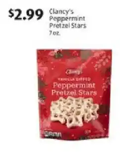 Aldi Clancy's Peppermint Pretzel Stars offer