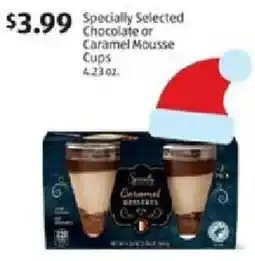 Aldi Specially Selected Chocolate or Caramel Mousse Cups offer