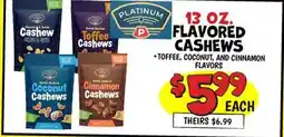 Ollie's 13 OZ. FLAVORED CASHEWS offer