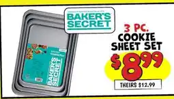 Ollie's BAKER'S SECRET 3 PC. COOKIE SHEET SET offer