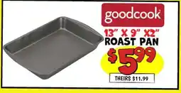 Ollie's goodcook 13 x 9 X2 ROAST PAN offer