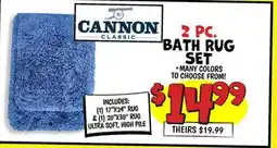 Ollie's 2 PC. BATH RUG SET offer
