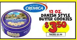 Ollie's 12 OZ. DANISH STYLE BUTTER COOKIES offer