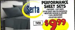 Ollie's TWIN PERFORMANCE SHEET SETS offer