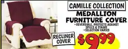 Ollie's CAMILLE COLLECTION MEDALLION FURNITURE COVER offer
