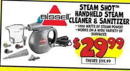 Ollie's STEAM SHOT HANDHELD STEAM CLEANER && SANITIZER offer