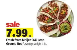 Meijer Meijer 96% Lean Ground Beef offer
