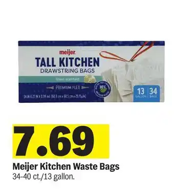 Meijer Meijer Kitchen Waste Bags offer