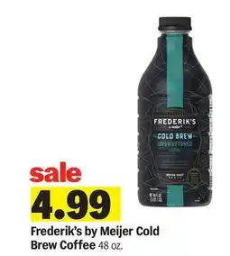 Meijer Frederik's by Meijer Cold Brew Coffee offer