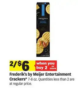 Meijer Frederik's by Meijer Entertainment Crackers offer