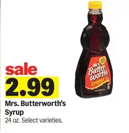 Meijer Mrs. Butterworth's Syrup offer