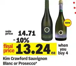 Meijer Kim Crawford Sauvignon Blanc or Prosecco offer