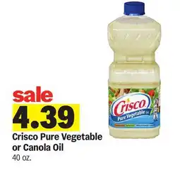 Meijer Crisco Pure Vegetable or Canola Oil offer