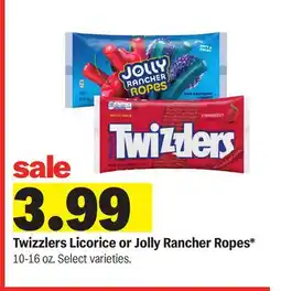 Meijer Twizzlers Licorice or Jolly Rancher Ropes offer