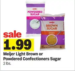 Meijer Meijer Light Brown or Powdered Confectioners Sugar offer