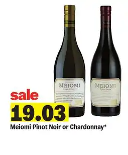 Meijer Meiomi Pinot Noir or Chardonnay offer