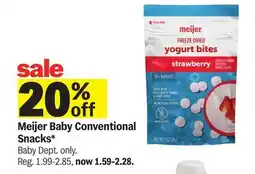 Meijer Meijer Baby Conventional Snacks offer