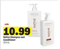 Meijer Native Shampoo and Conditioner offer