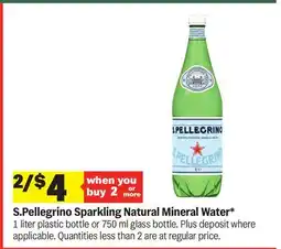 Meijer S. Pellegrino Sparkling Natural Mineral Water offer