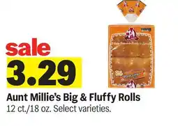 Meijer Aunt Millie's Big & Fluffy Rolls offer