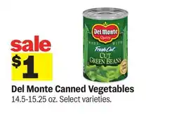 Meijer Del Monte Canned Vegetables offer