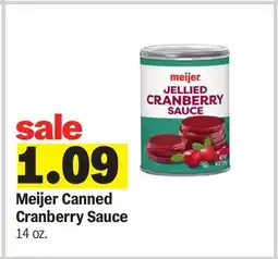 Meijer Meijer Canned Cranberry Sauce offer