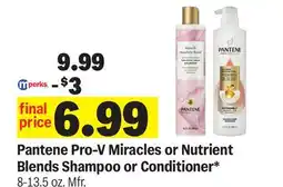 Meijer Pantene Pro-V Miracles or Nutrient Blends Shampoo or Conditioner offer
