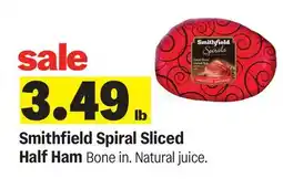 Meijer Smithfield Spiral Sliced Half Ham offer