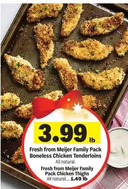 Meijer Fresh from Meijer Family Pack Boneless Chicken Tenderloins offer