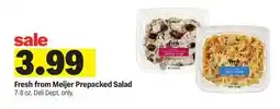 Meijer Fresh from Meijer Prepacked Salad offer