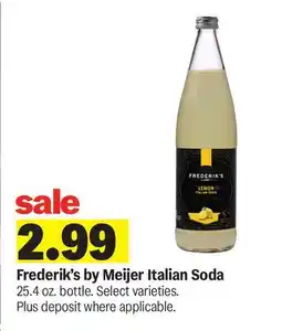 Meijer Frederik's by Meijer Italian Soda offer