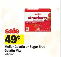 Meijer Meijer Gelatin or Sugar Free Gelatin Mix offer