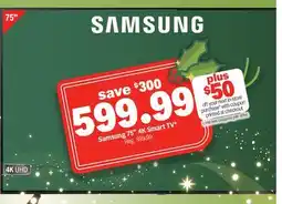 Meijer Samsung 75 4K Smart TV offer