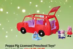 Meijer Peppa Pig Licensed Preschool Toys offer