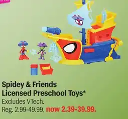 Meijer Spidey & Friends Licensed Preschool Toys offer