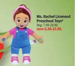 Meijer Ms. Rachel Licensed Preschool Toys offer