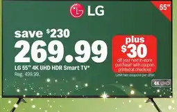 Meijer LG 55 4K UHD HDR Smart TV offer