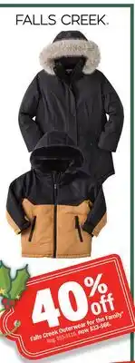 Meijer Falls Creek Outerwear for the Family offer