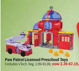 Meijer Paw Patrol Licensed Preschool Toys offer