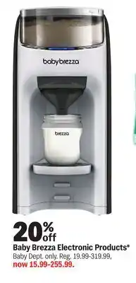 Meijer Baby Brezza Electronic Products offer