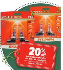 Meijer Sylvania SilverStar Ultra and ZXE 2 Pk. Headlights offer