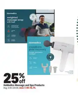 Meijer HoMedics Massage and Spa Products offer