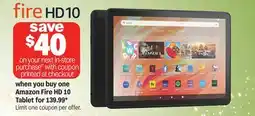 Meijer Amazon Fire HD 10 Tablet offer